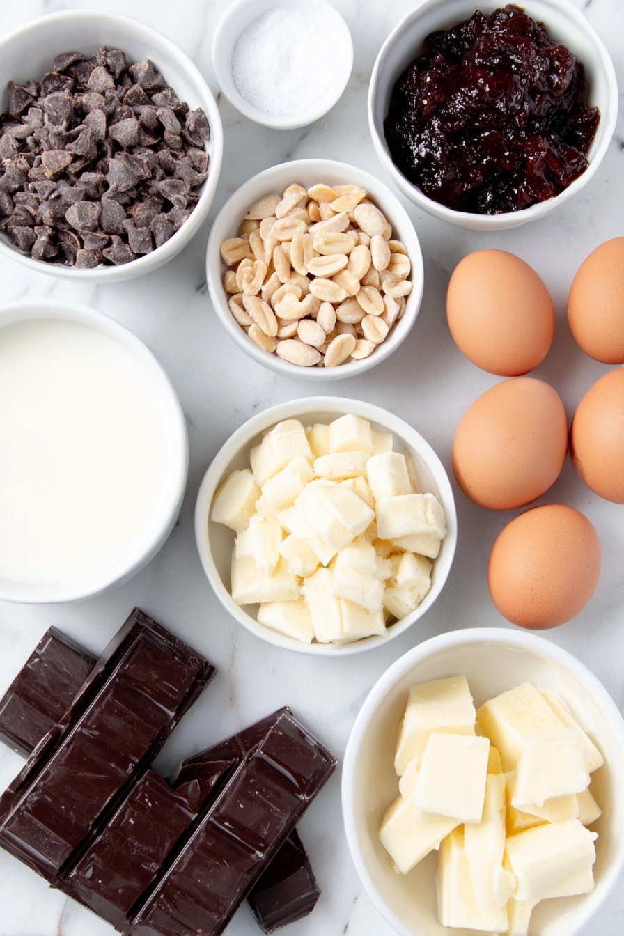 Kahlua Chocolate Peanut Butter Fudge Recipe - Ingredients