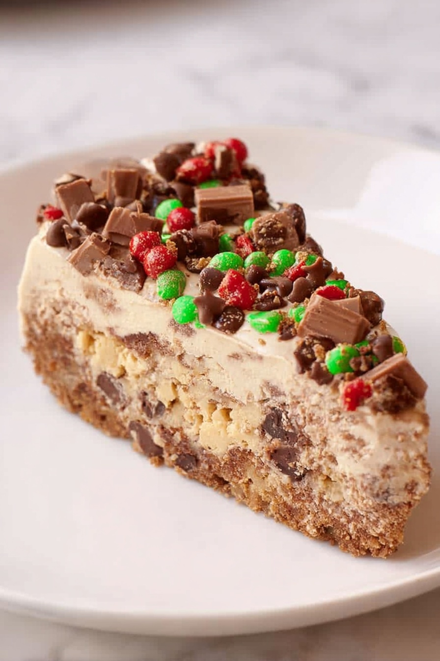 Chocolate Mocha Cheesecake Recipe - Serving
