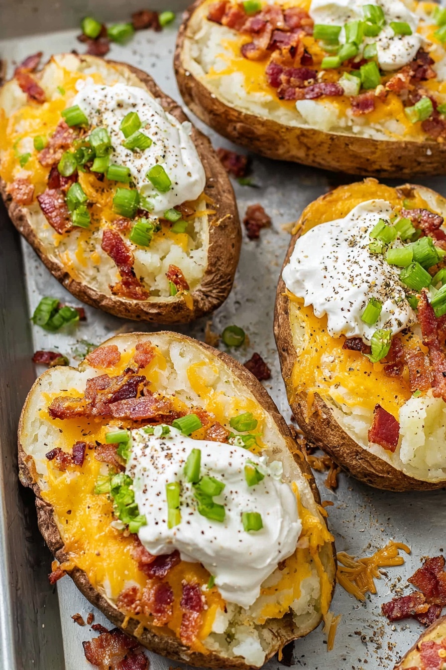 Twice Baked Potatoes with Bacon and Cheese Recipe - Recipe Step