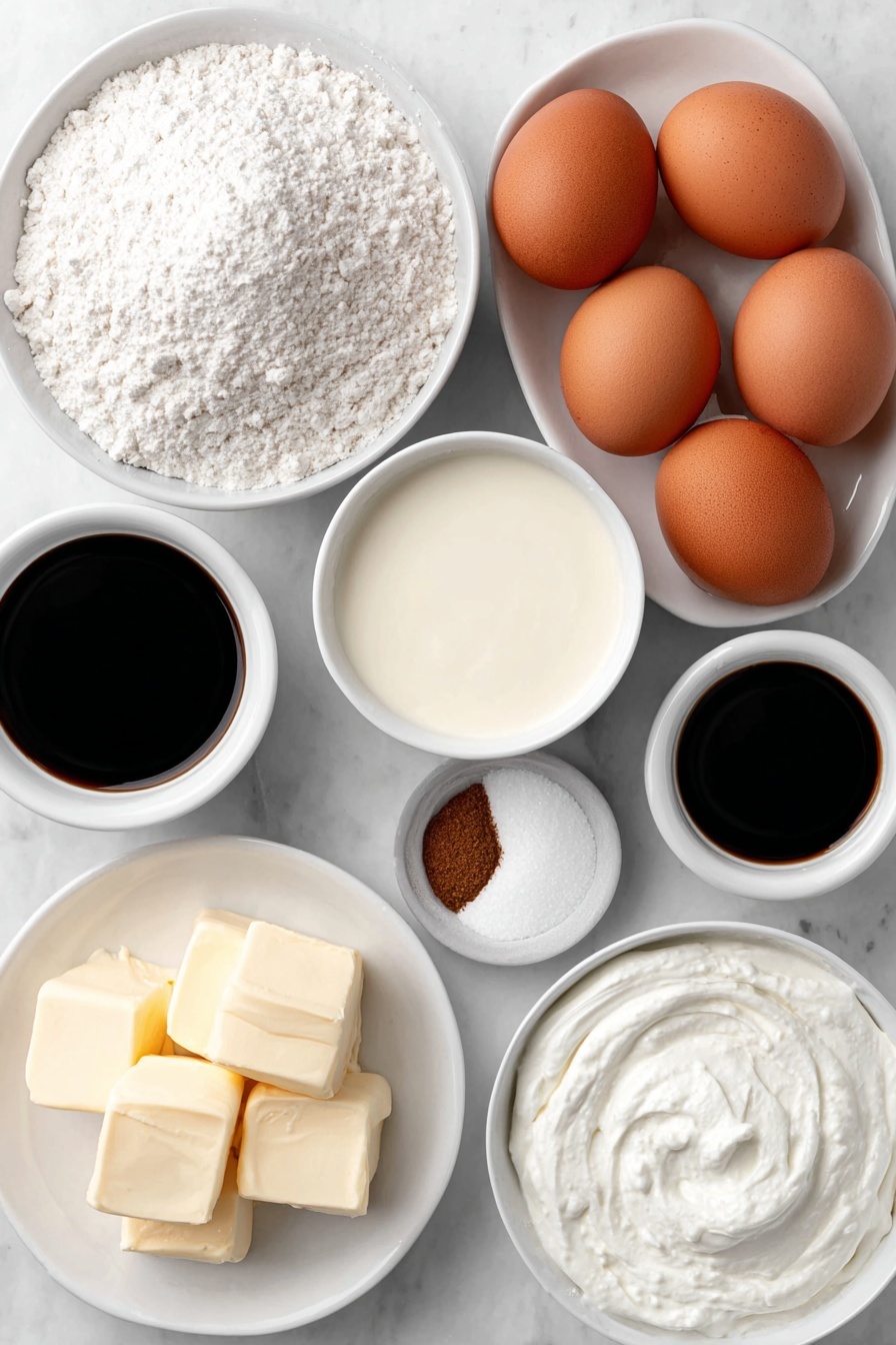 Eggnog Cream Puffs Recipe - Ingredients