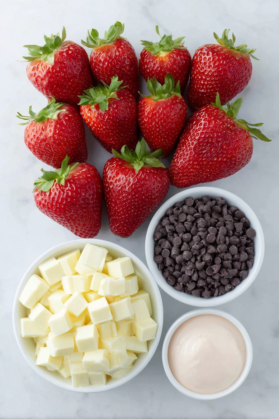 Chocolate Covered Strawberries Recipe - Ingredients