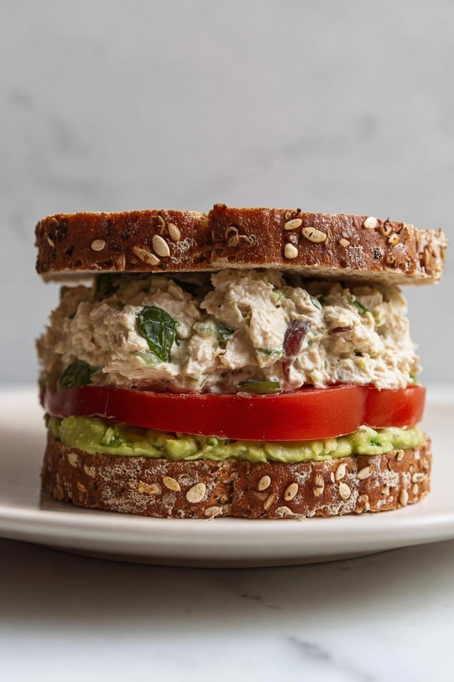 Spicy Tuna Salad Sandwich Recipe - Serving