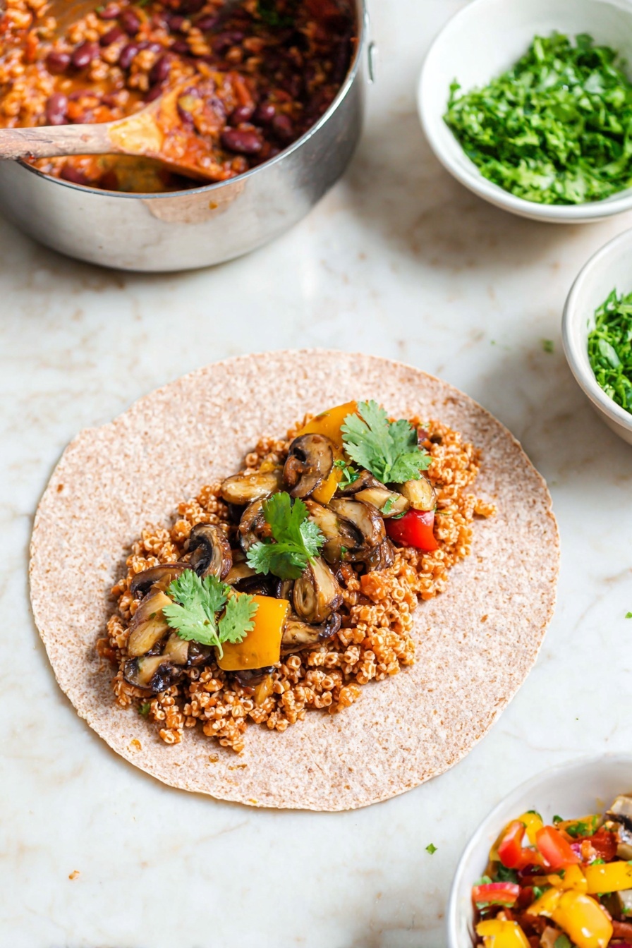 Easy Vegetarian Rice and Bean Burritos Recipe - Recipe Step