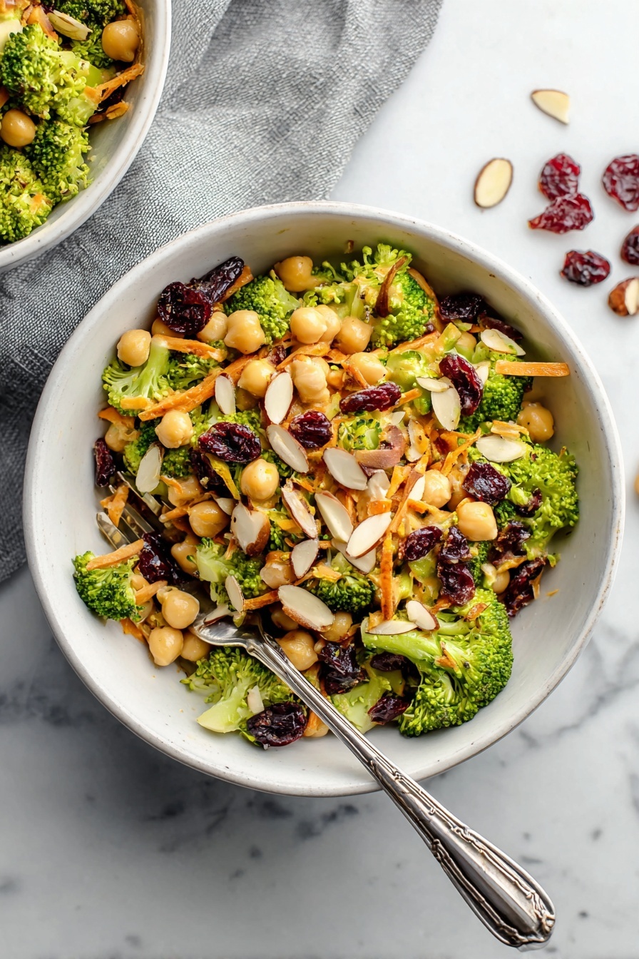 Vegan Curried Broccoli Chickpea Salad Recipe - Serving