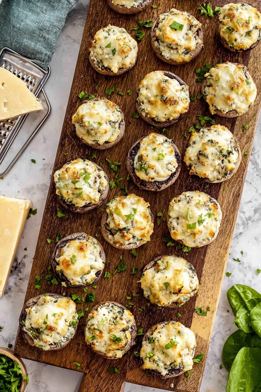 Stuffed Mushroom Spinach Dip Recipe - Recipe Step