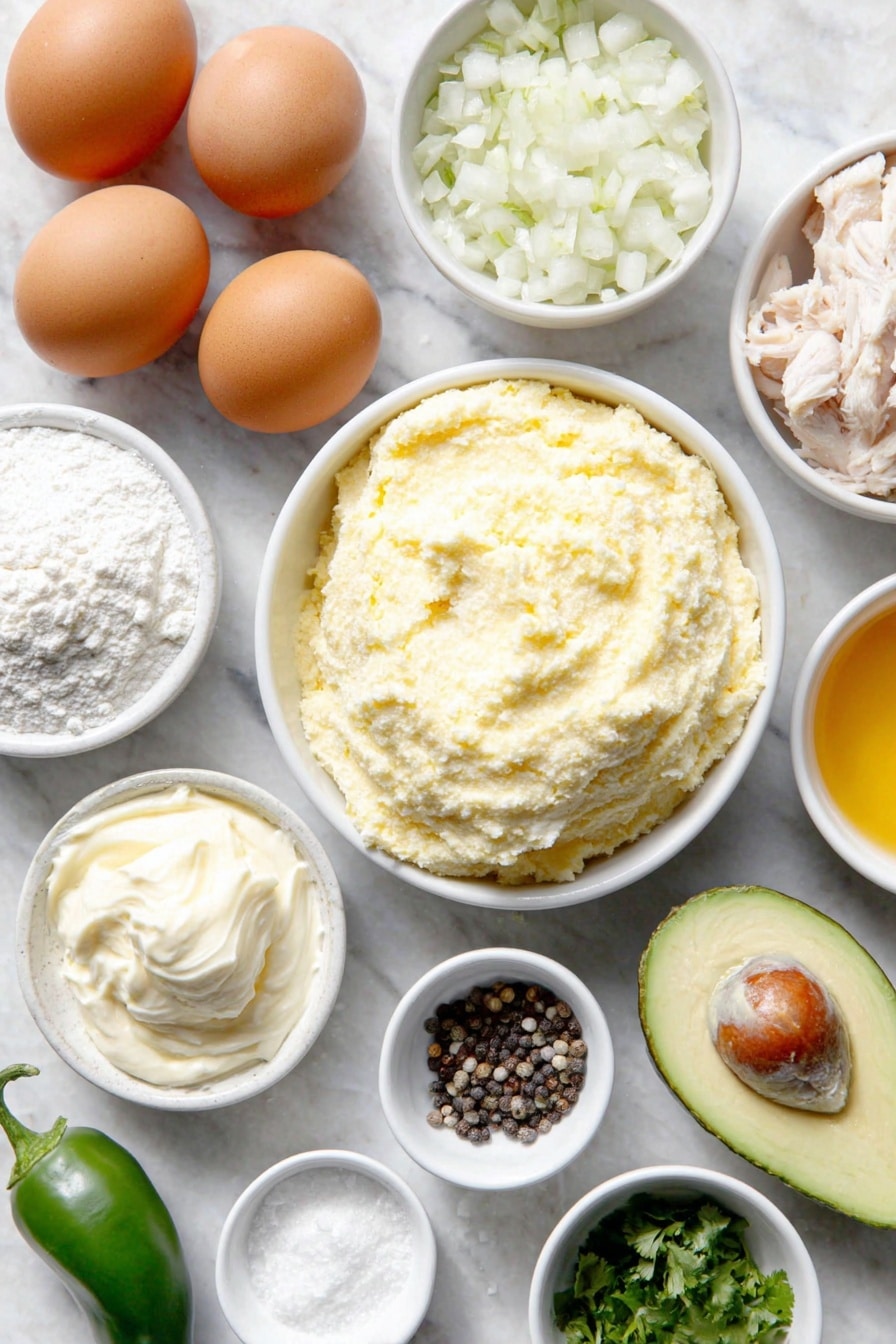 Homemade Arepas with Reina Pepiada Filling Recipe - Ingredients