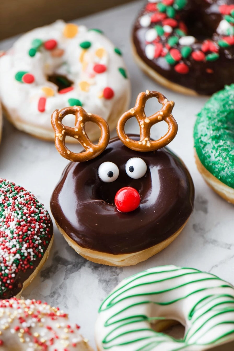 Christmas Donuts with Festive Glazes Recipe - Recipe Step