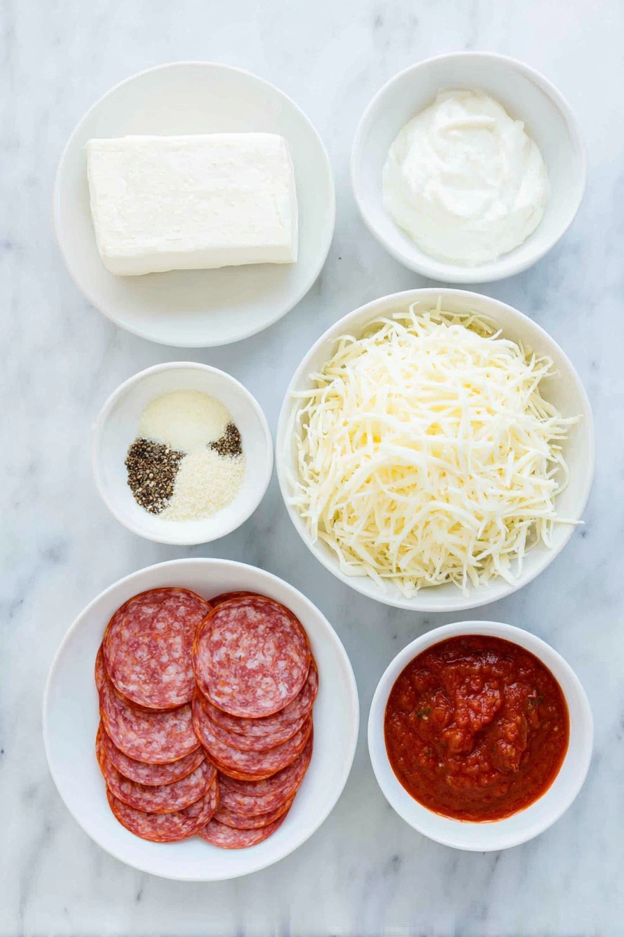 Pepperoni Cheese Dip Recipe - Ingredients