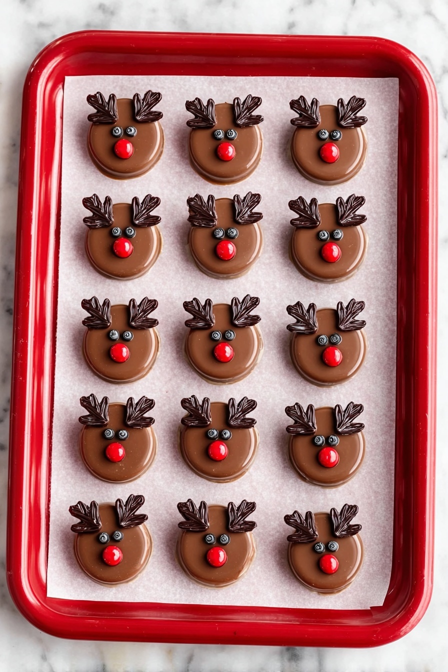 Reindeer Oreo Cookies Recipe - Serving