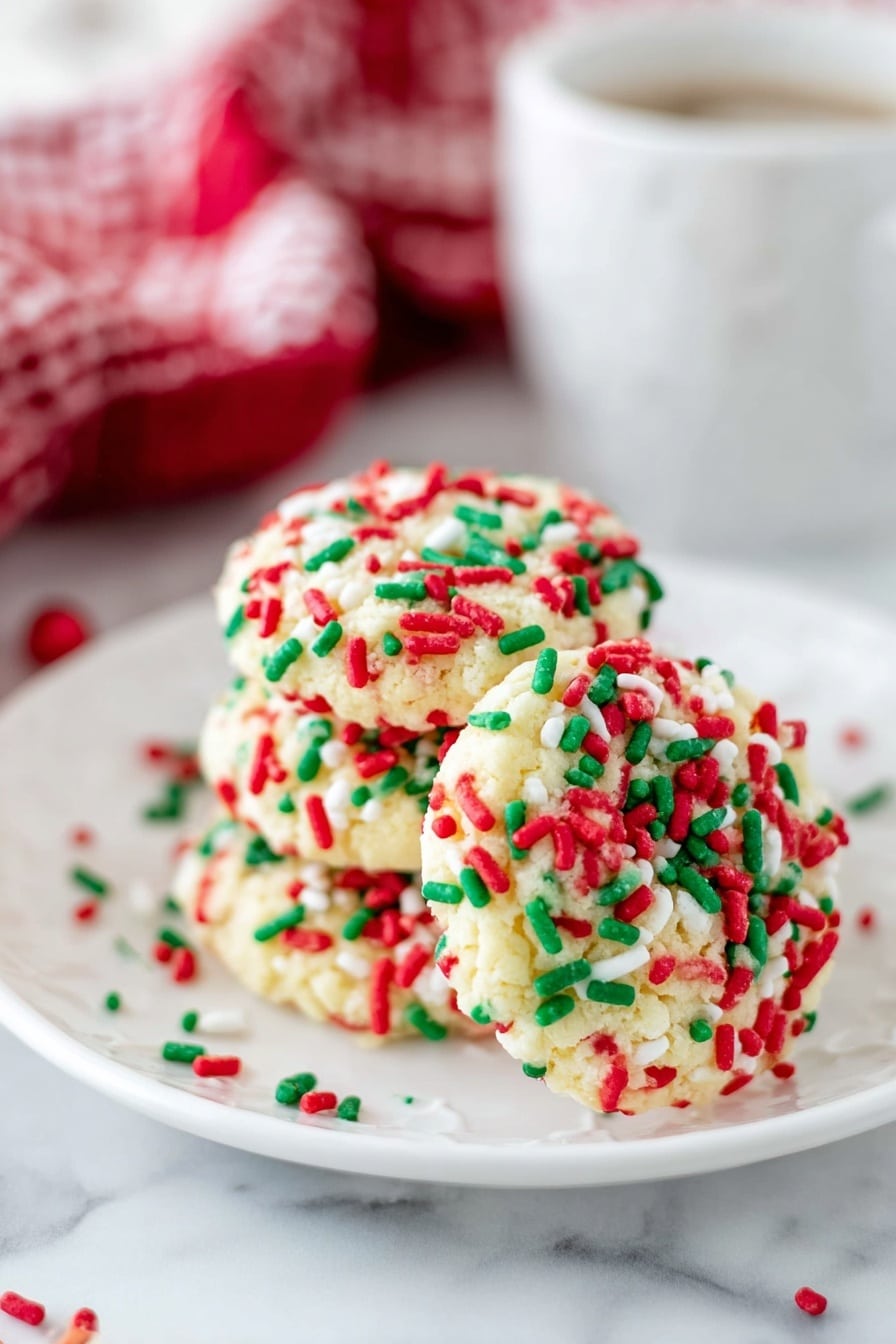 Christmas Sprinkle Pudding Cookies Recipe - Recipe Step