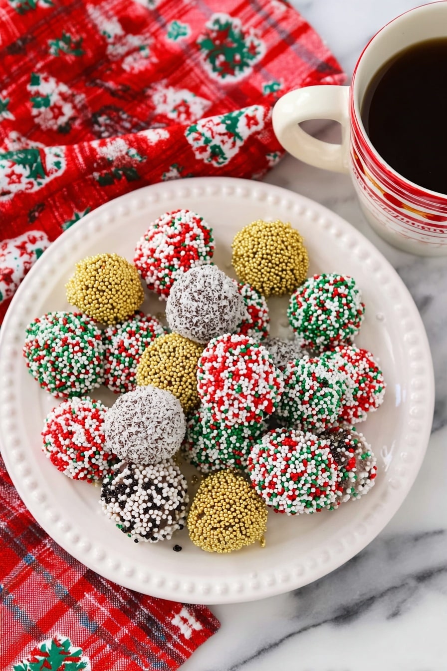 No-Bake Brownie Truffles Recipe - Serving