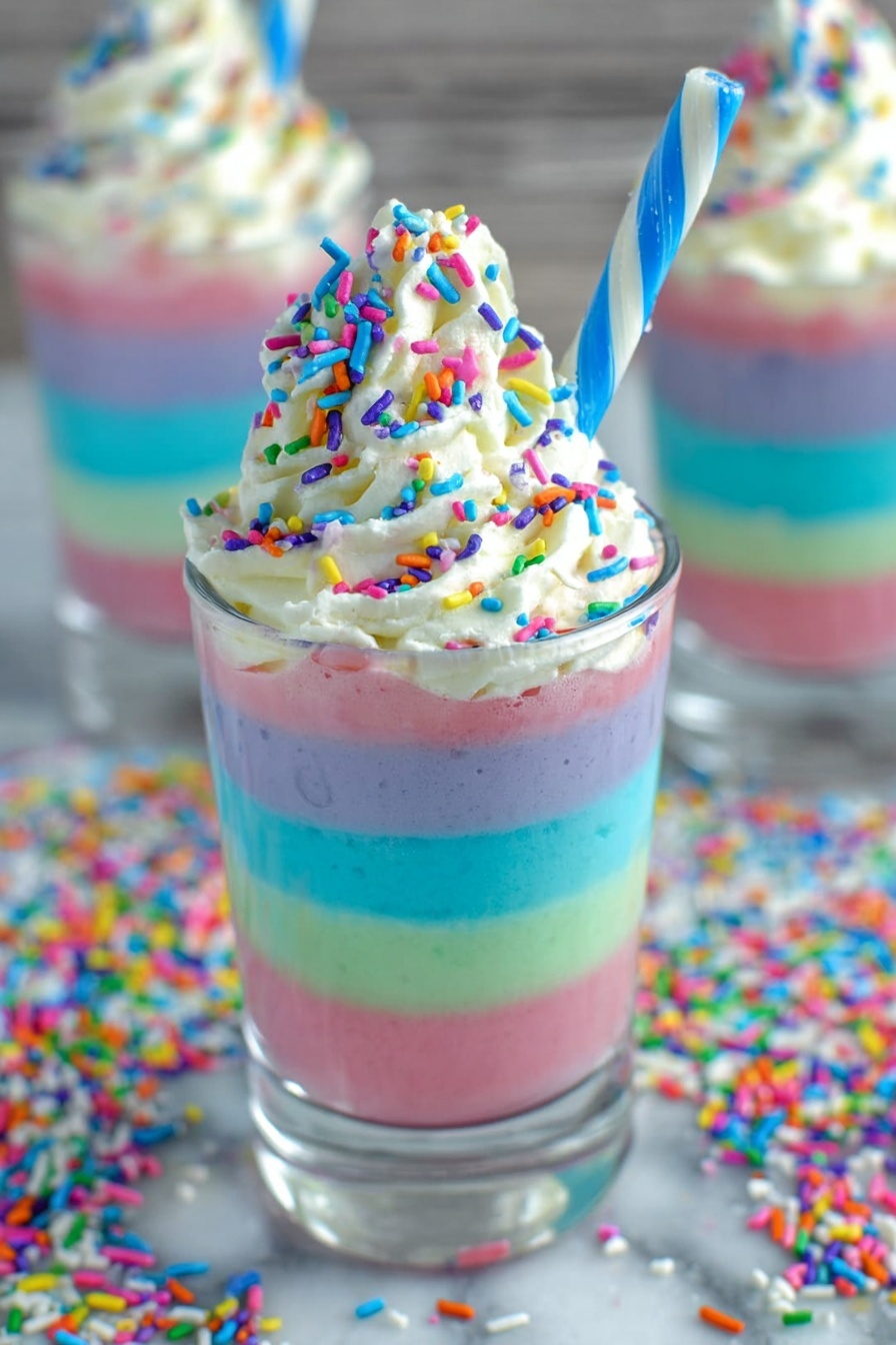 Unicorn Jello Cups Recipe - Recipe Step