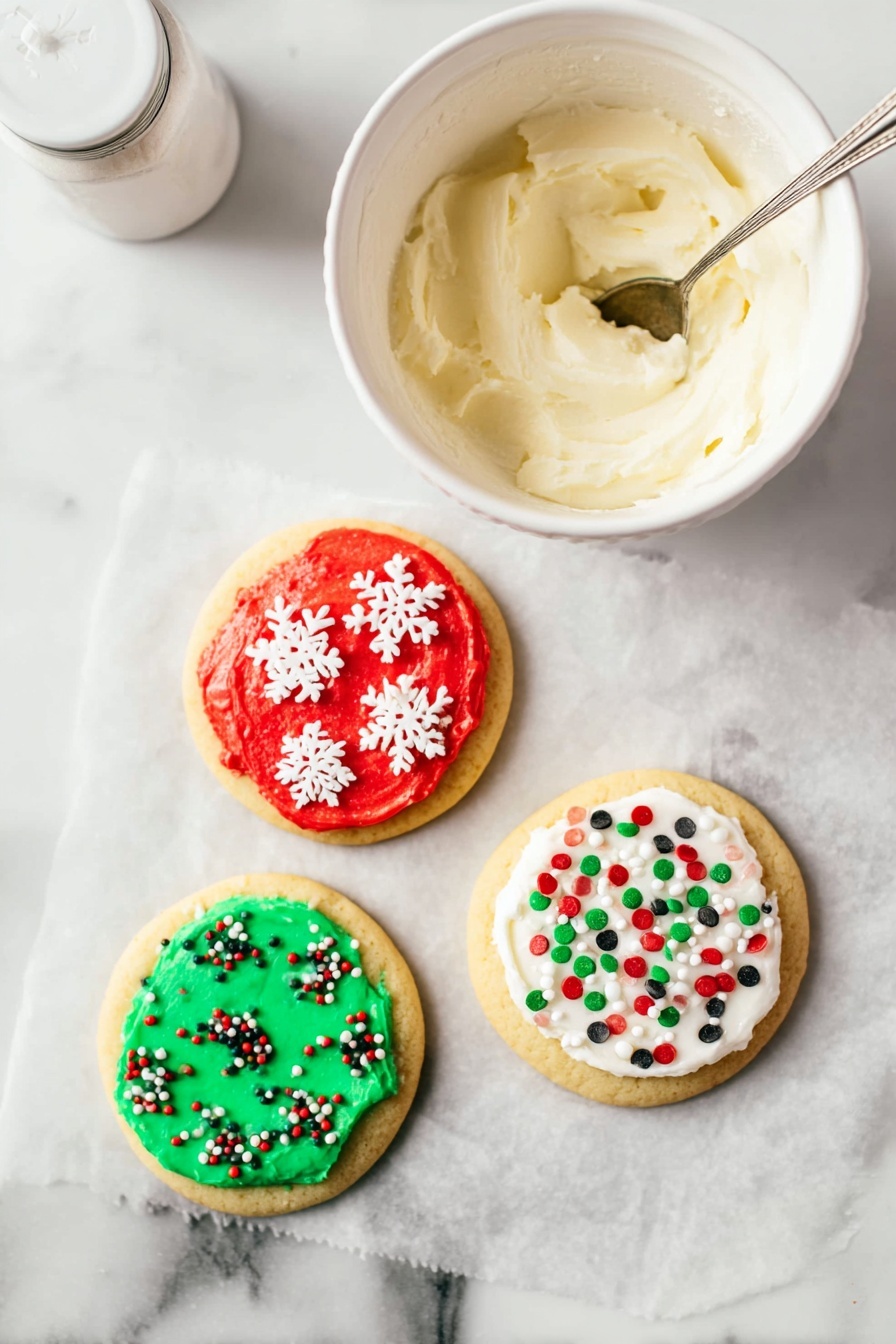 Festive Frosted Christmas Cookies Recipe - Serving