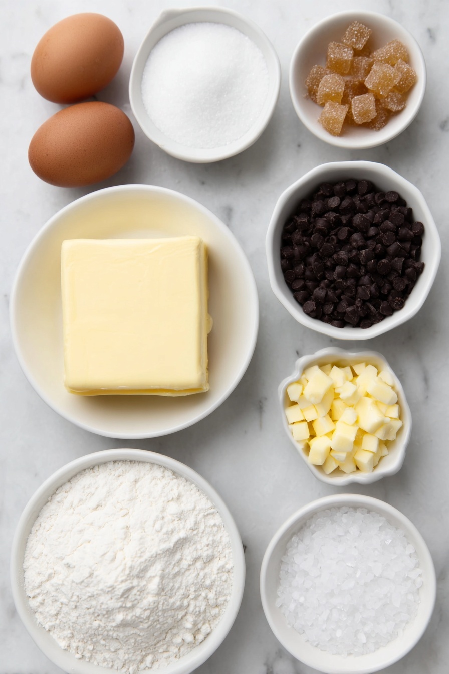 Salted Caramel Chocolate Chip Cookie Bars Recipe - Ingredients