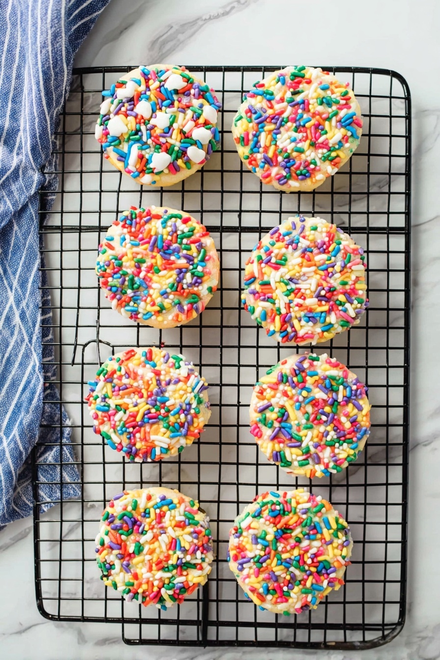 Colorful Rainbow Sprinkle Cookies Recipe - Recipe Step
