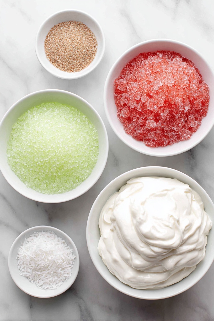 Festive Jello Coconut Balls Recipe - Ingredients