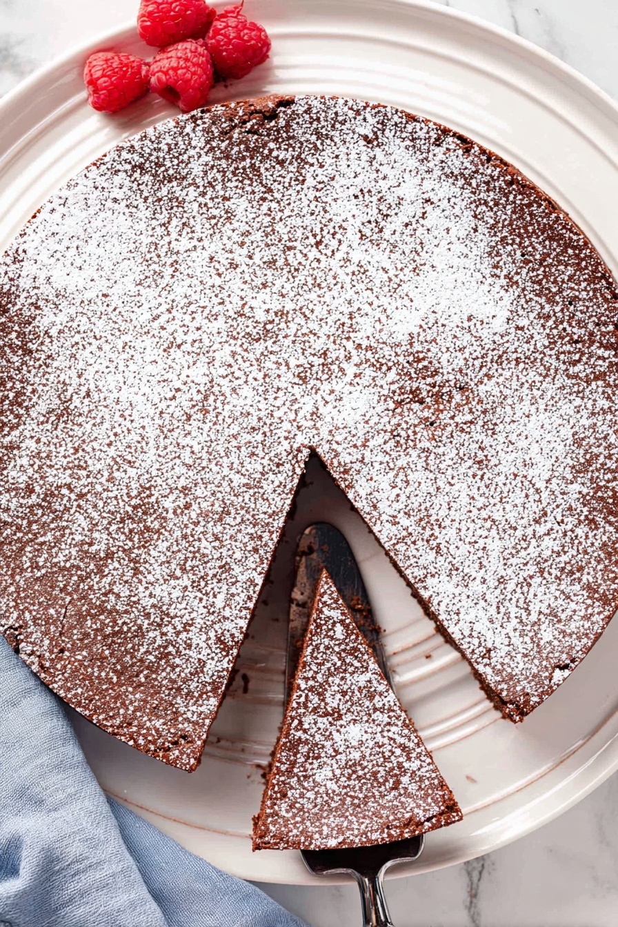 Flourless Chocolate Torte with Rich Cocoa Recipe - Serving