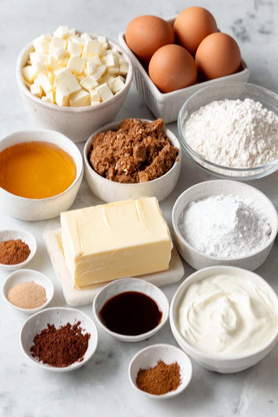 Gingerbread Cheesecake with White Chocolate Ganache Recipe - Ingredients