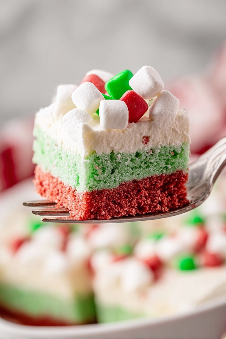 Christmas Lasagna with Peppermint Pudding Recipe - Serving