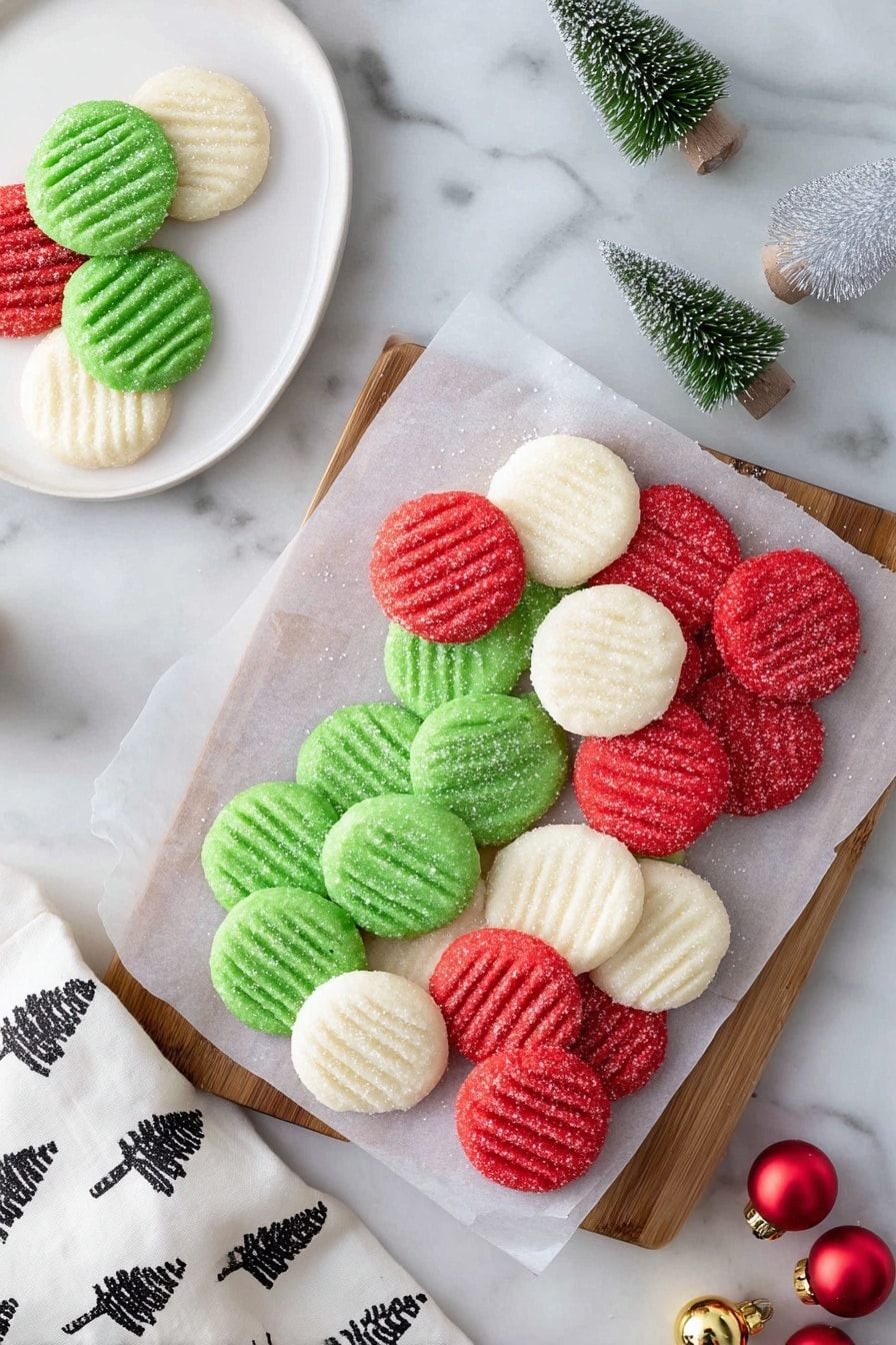 Homemade Christmas Peppermint Patties Recipe - Serving