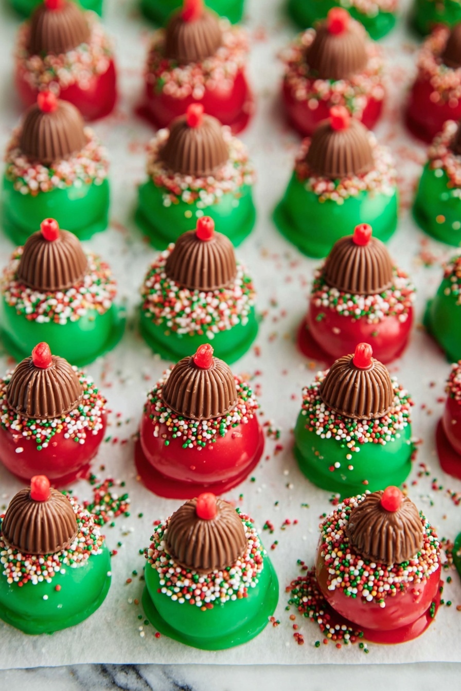 Oreo Truffles Christmas Ornaments Recipe - Serving