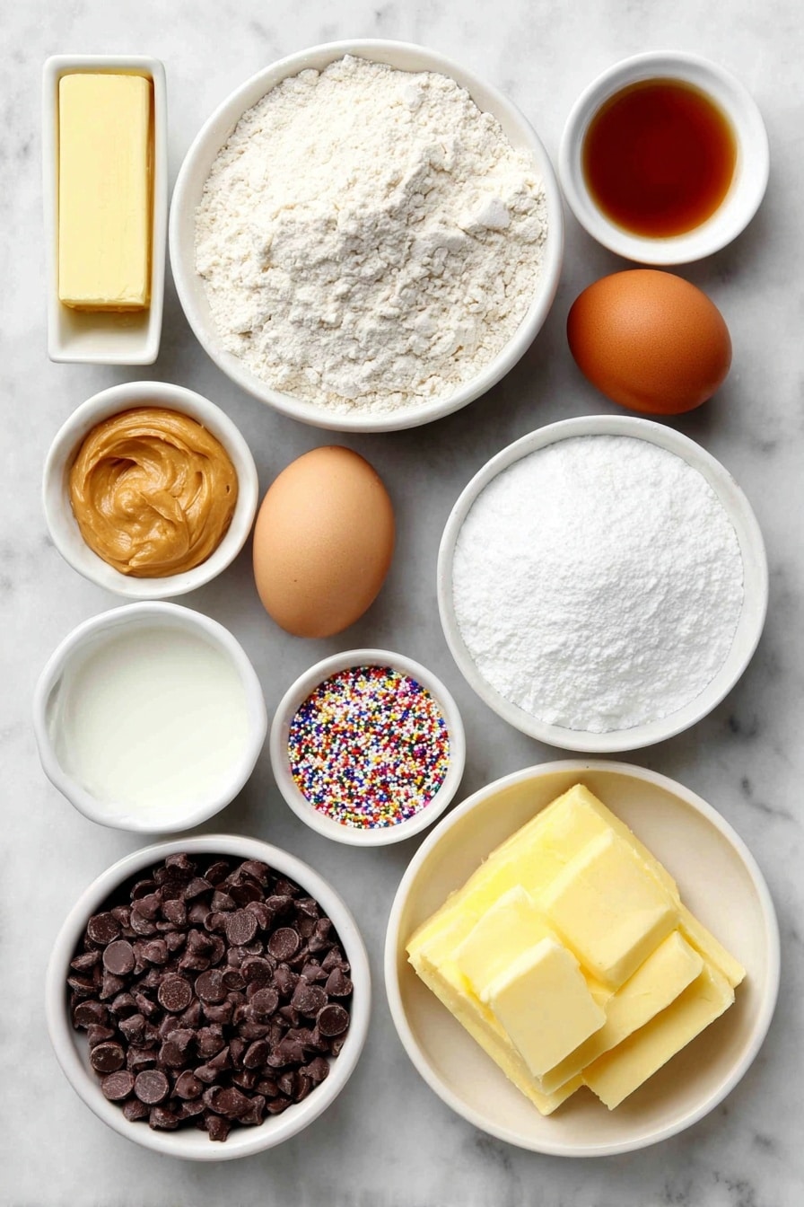 Peanut Butter Christmas Cookies Recipe - Ingredients