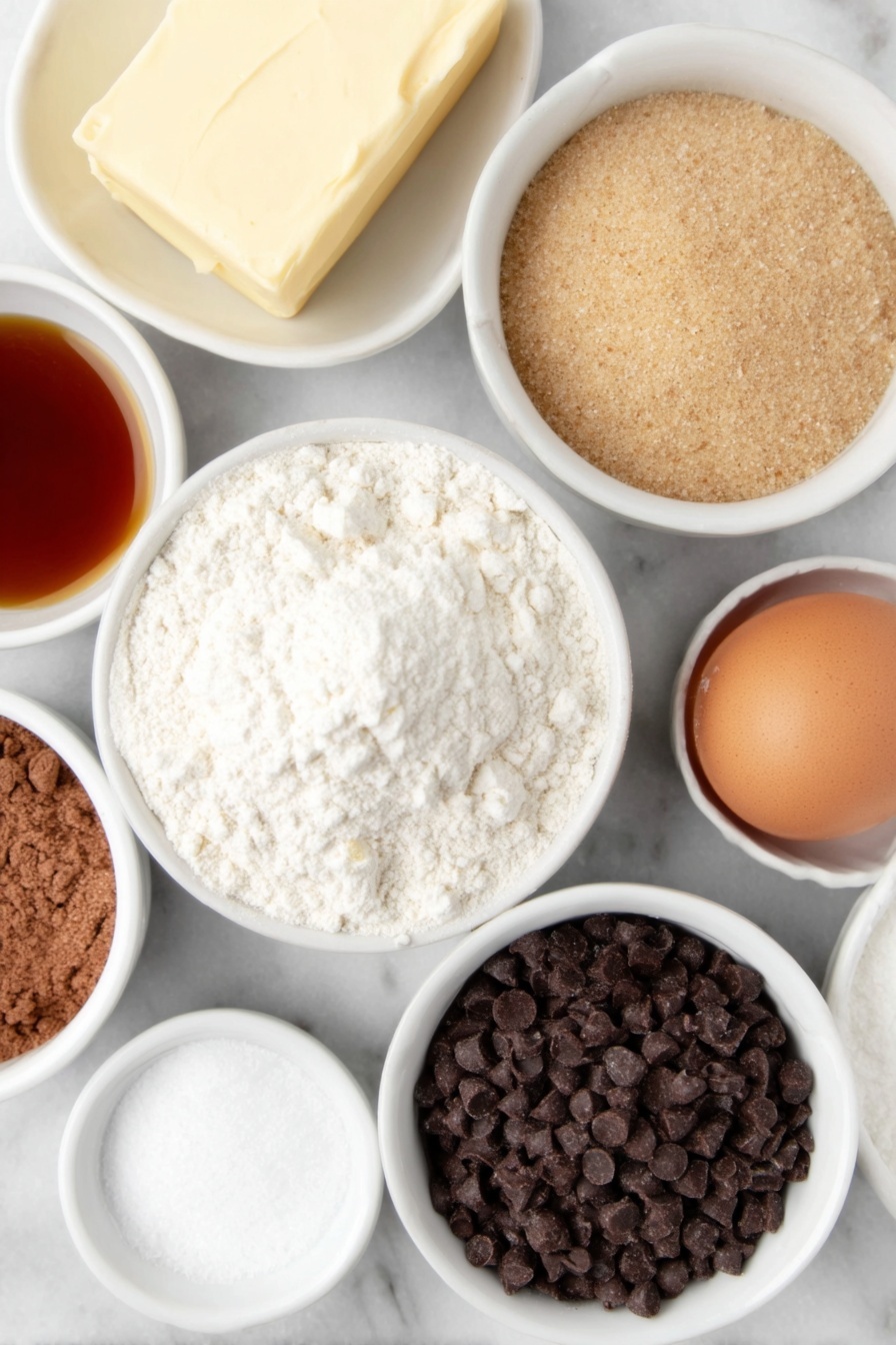 Mocha Cookies with Espresso and Chocolate Recipe - Ingredients