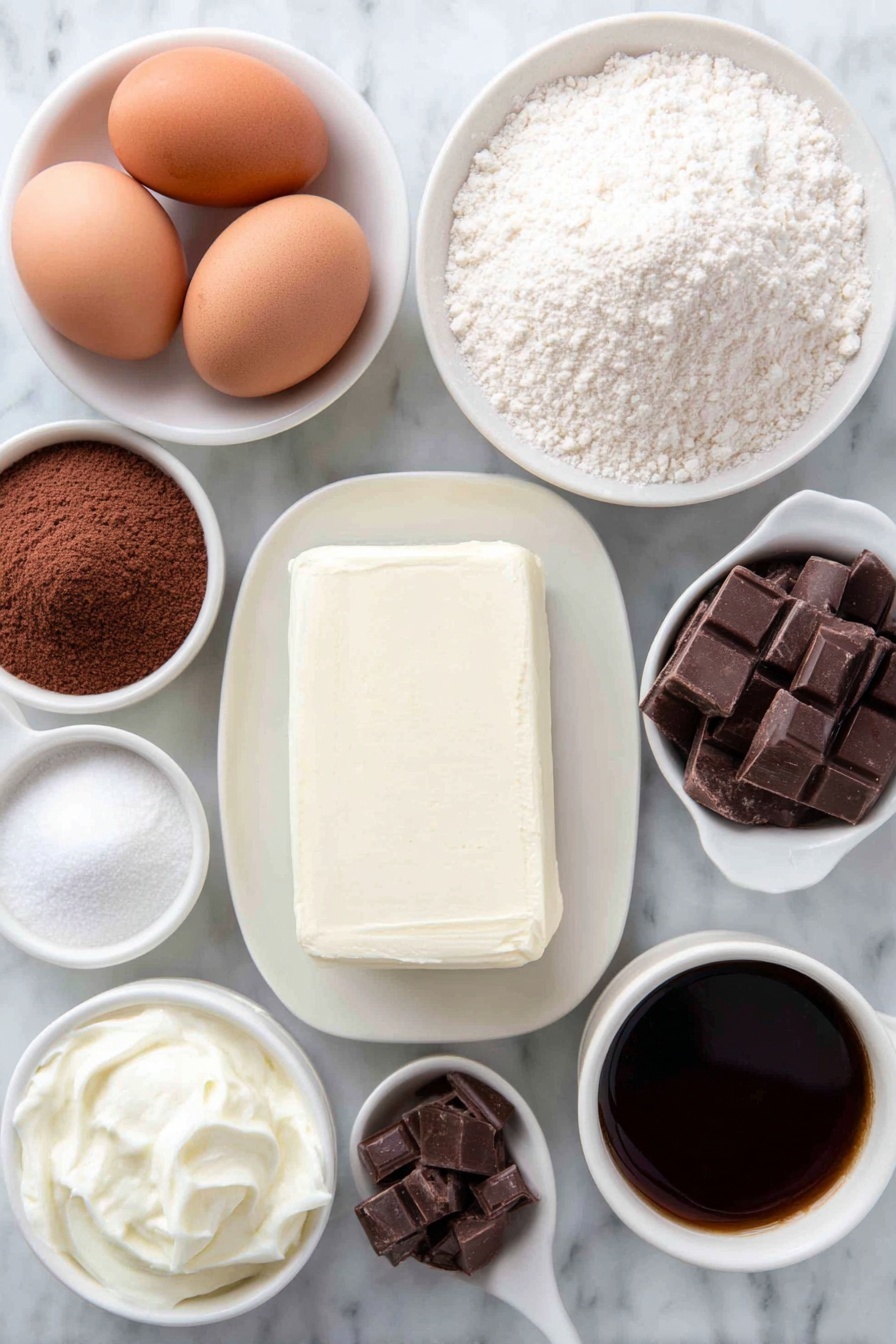 Chocolate Gooey Butter Cake Recipe - Ingredients