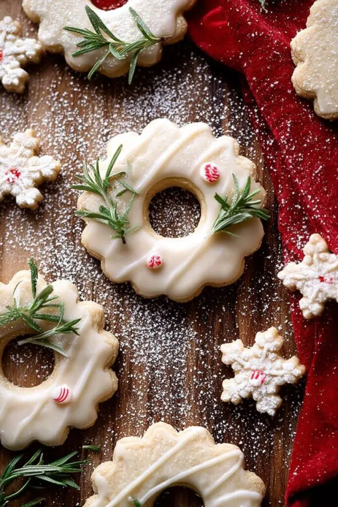 Vanilla Ginger Wreath Cookies Recipe