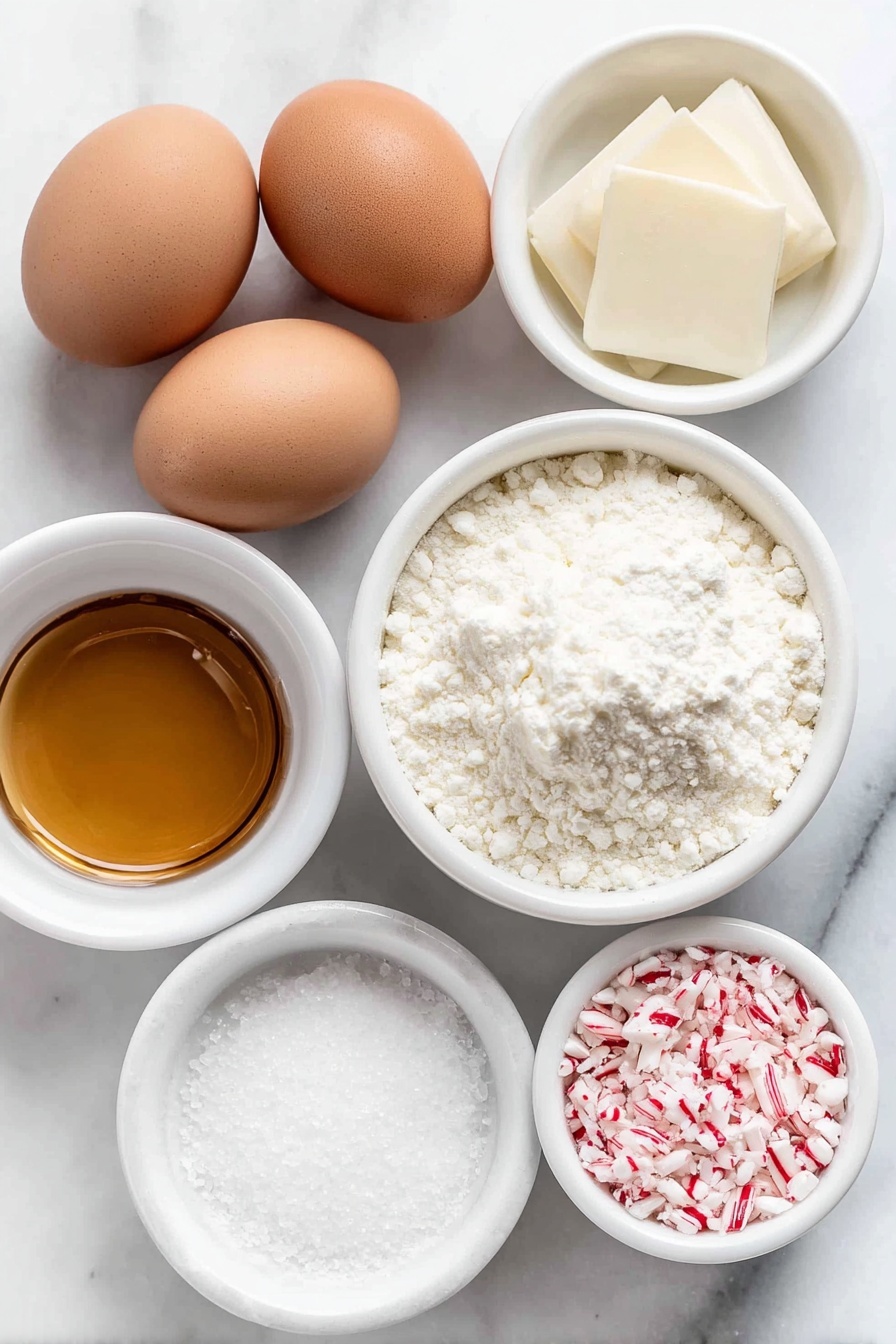 Peppermint Marshmallow Squares Recipe - Ingredients