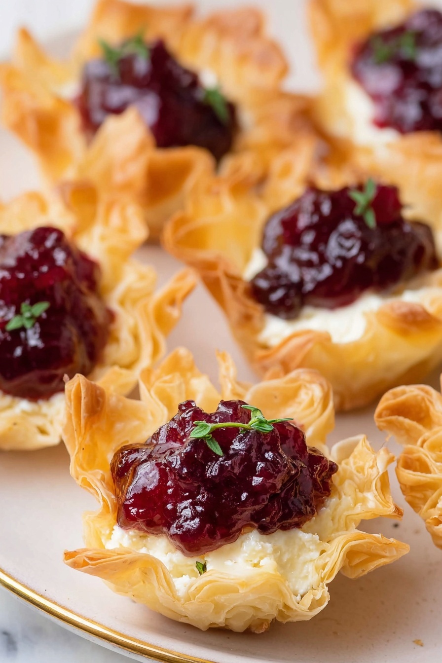 Cranberry Brie Phyllo Bites Recipe - Recipe Step