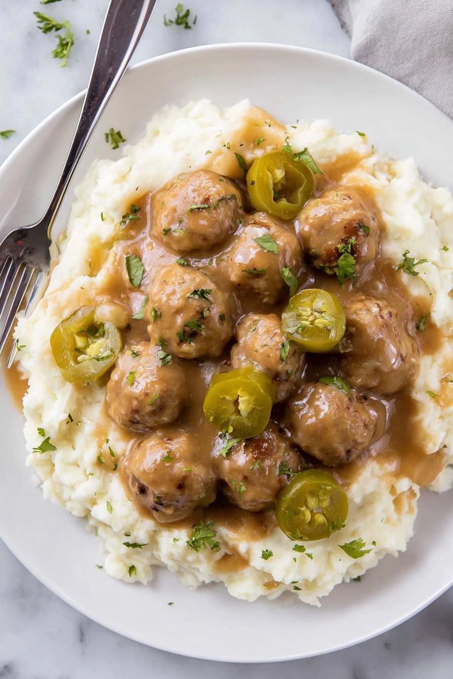 Slow Cooker Mississippi Meatballs Recipe - Serving