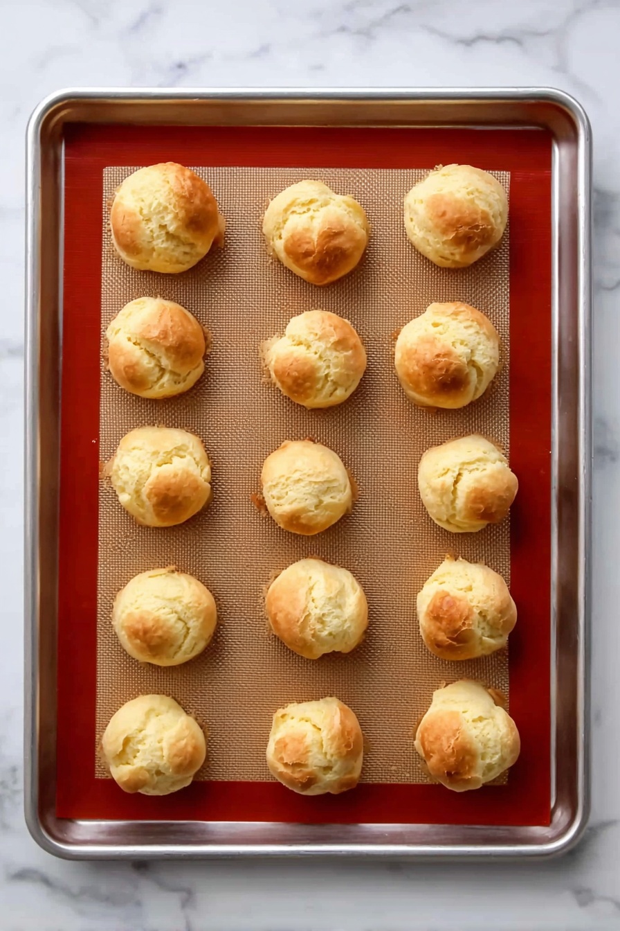 Eggnog Cream Puffs Recipe - Serving