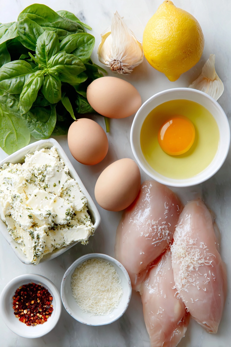 Spinach and Goat Cheese Stuffed Chicken Breast Recipe - Ingredients