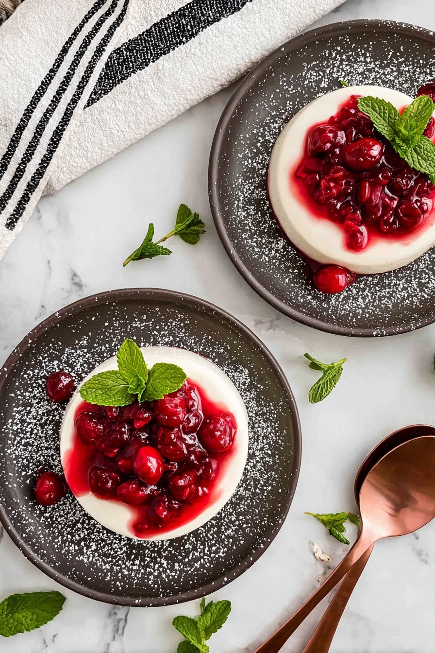 Easy Berry Panna Cotta Recipe - Serving