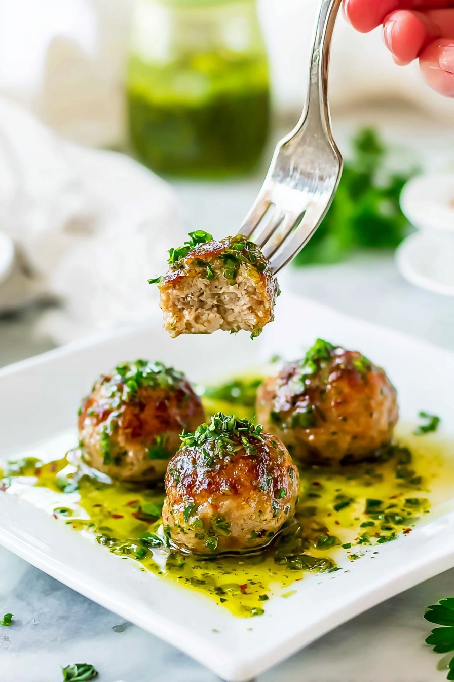 Chimichurri Pork and Beef Meatballs Recipe - Recipe Step