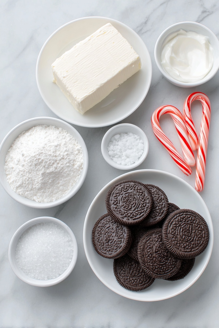 Candy Cane Oreo Balls Recipe - Ingredients