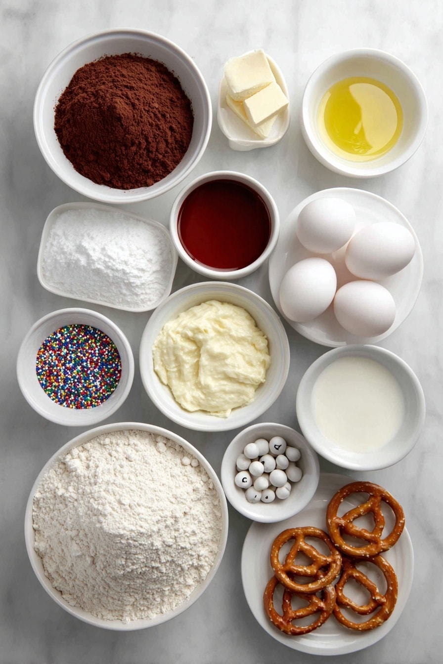 Christmas Donuts with Festive Glazes Recipe - Ingredients