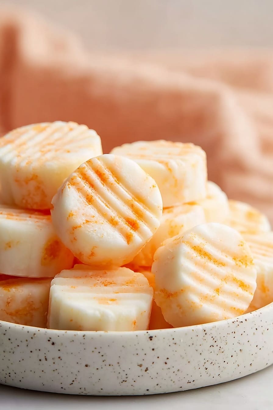 Sweet Orange Cream Cheese Mints Recipe - Serving