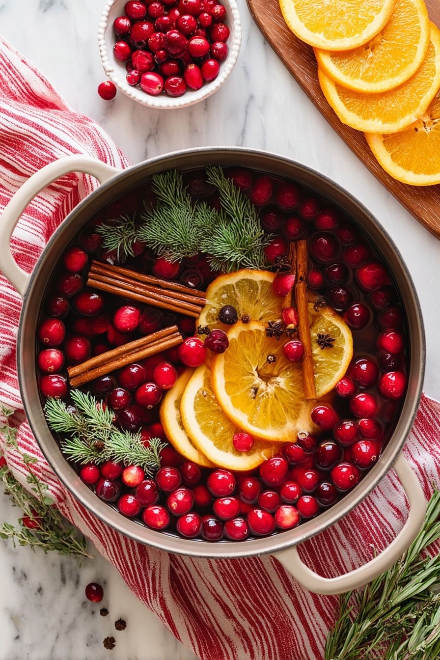 Festive Christmas Simmer Pot Recipe - Serving