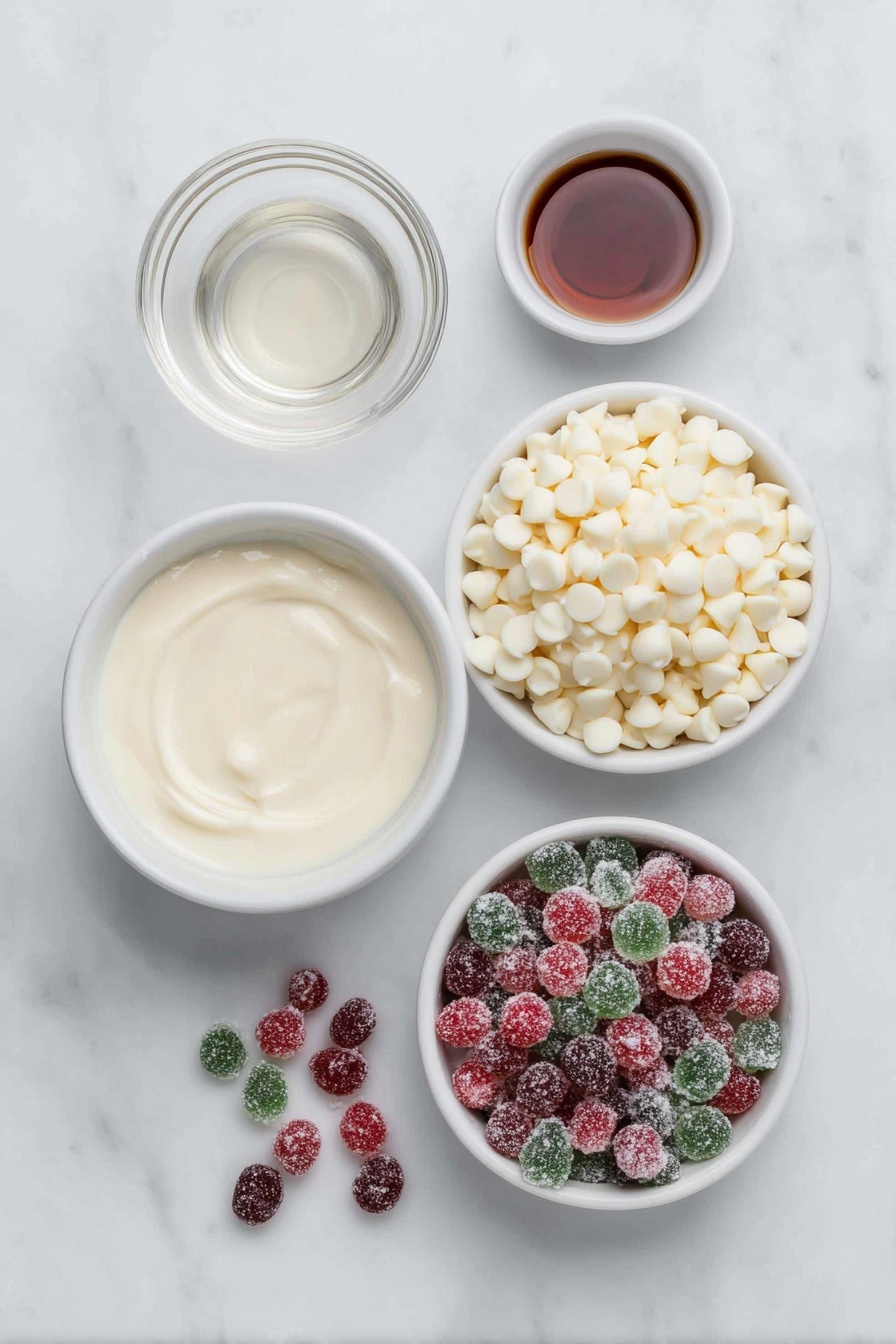 Gumdrop White Chocolate Fudge Recipe - Ingredients