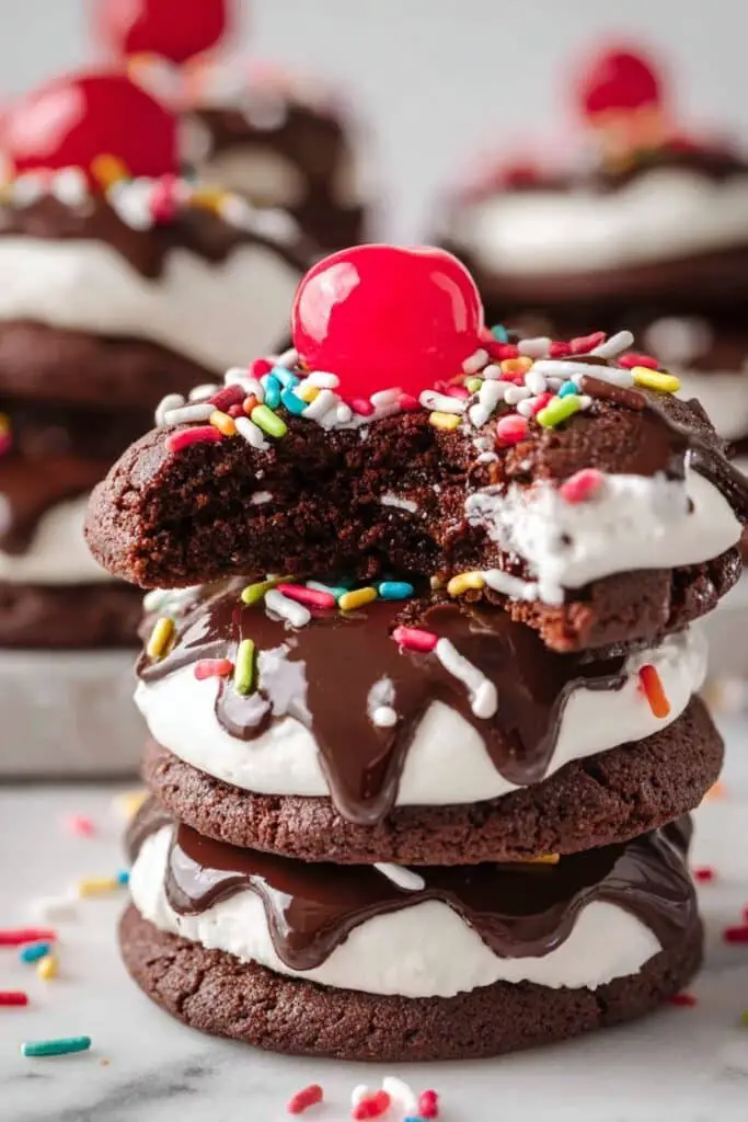 Hot Fudge Sundae Cookies Recipe