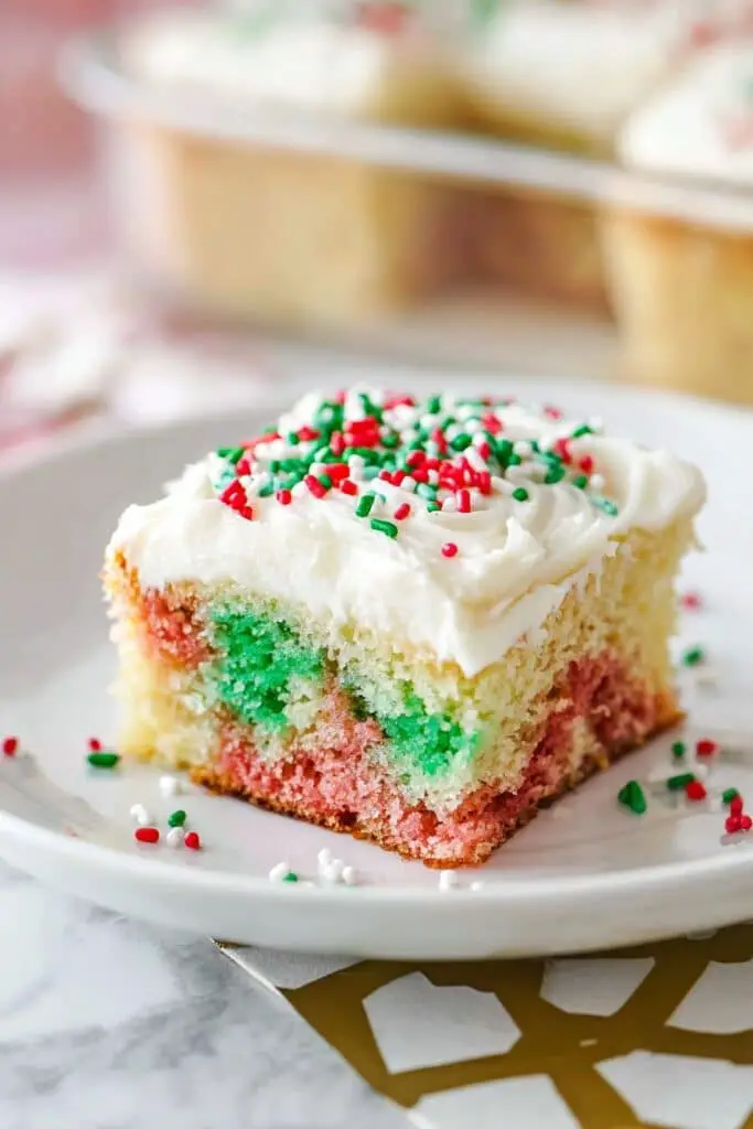Christmas Jello Poke Cake Recipe