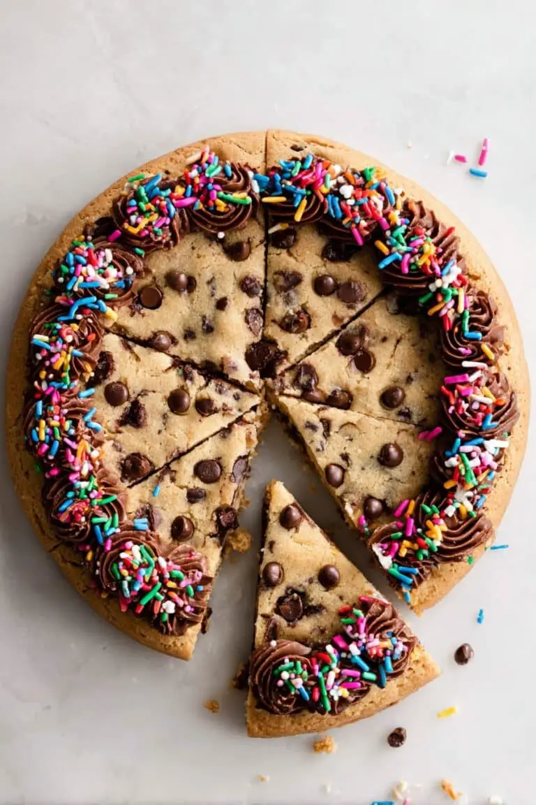 Chocolate Chip Cookie Cake with Frosting Recipe