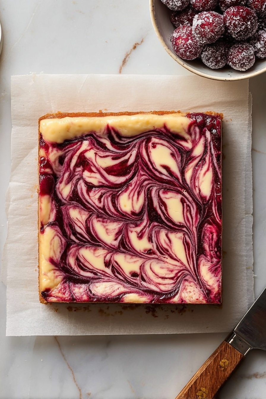 Blackberry Swirl Cheesecake Brownies Recipe - Recipe Step