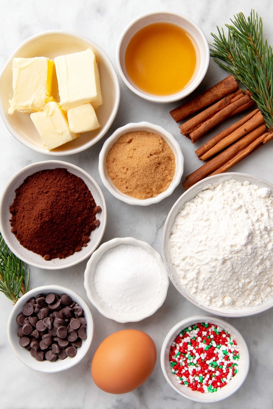 Gingerbread Blondies with White Chocolate Drizzle Recipe - Ingredients