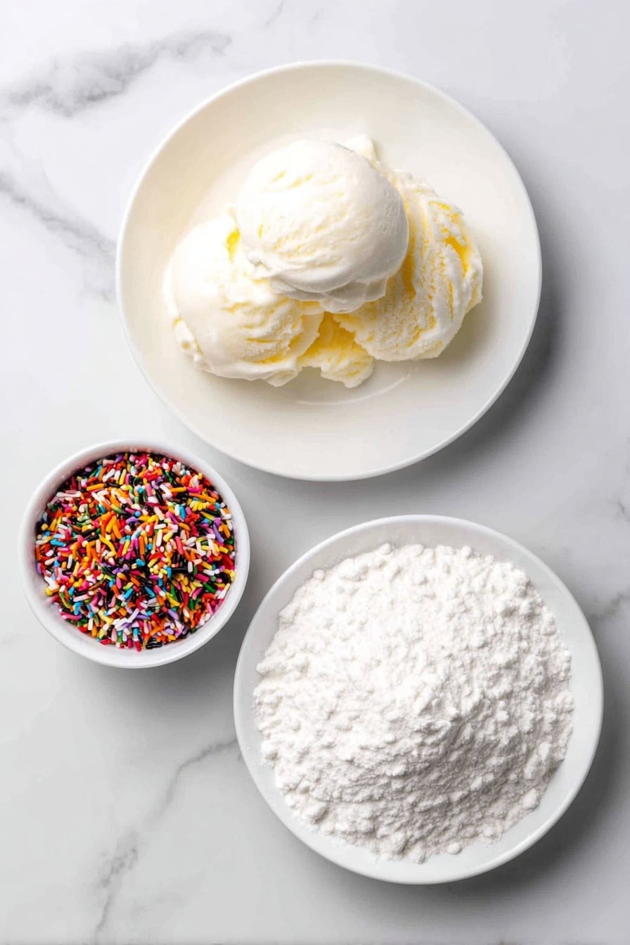 Ice Cream Bread with Sprinkles Recipe - Ingredients