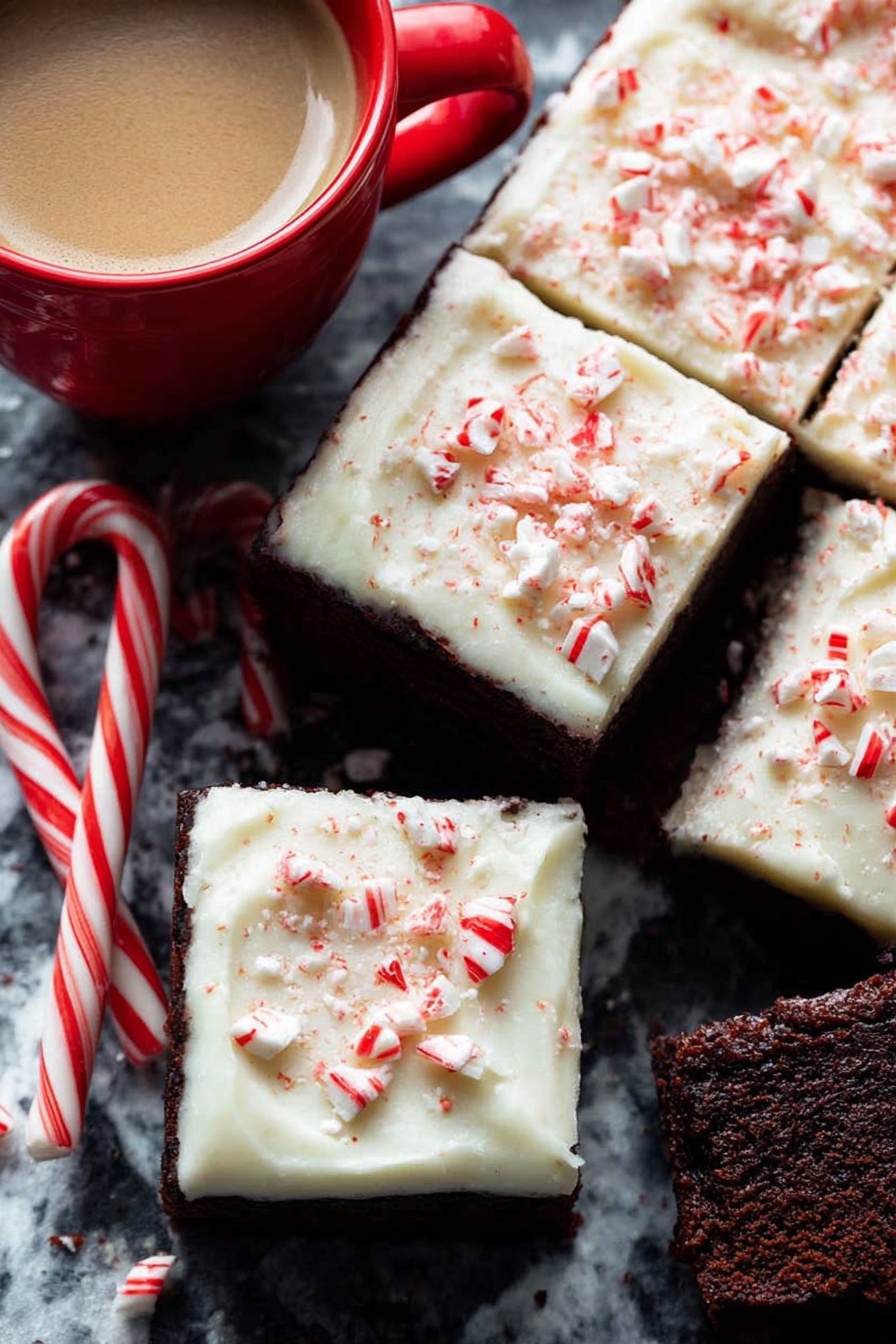 Peppermint Mocha Cake with White Chocolate Frosting Recipe - Recipe Step