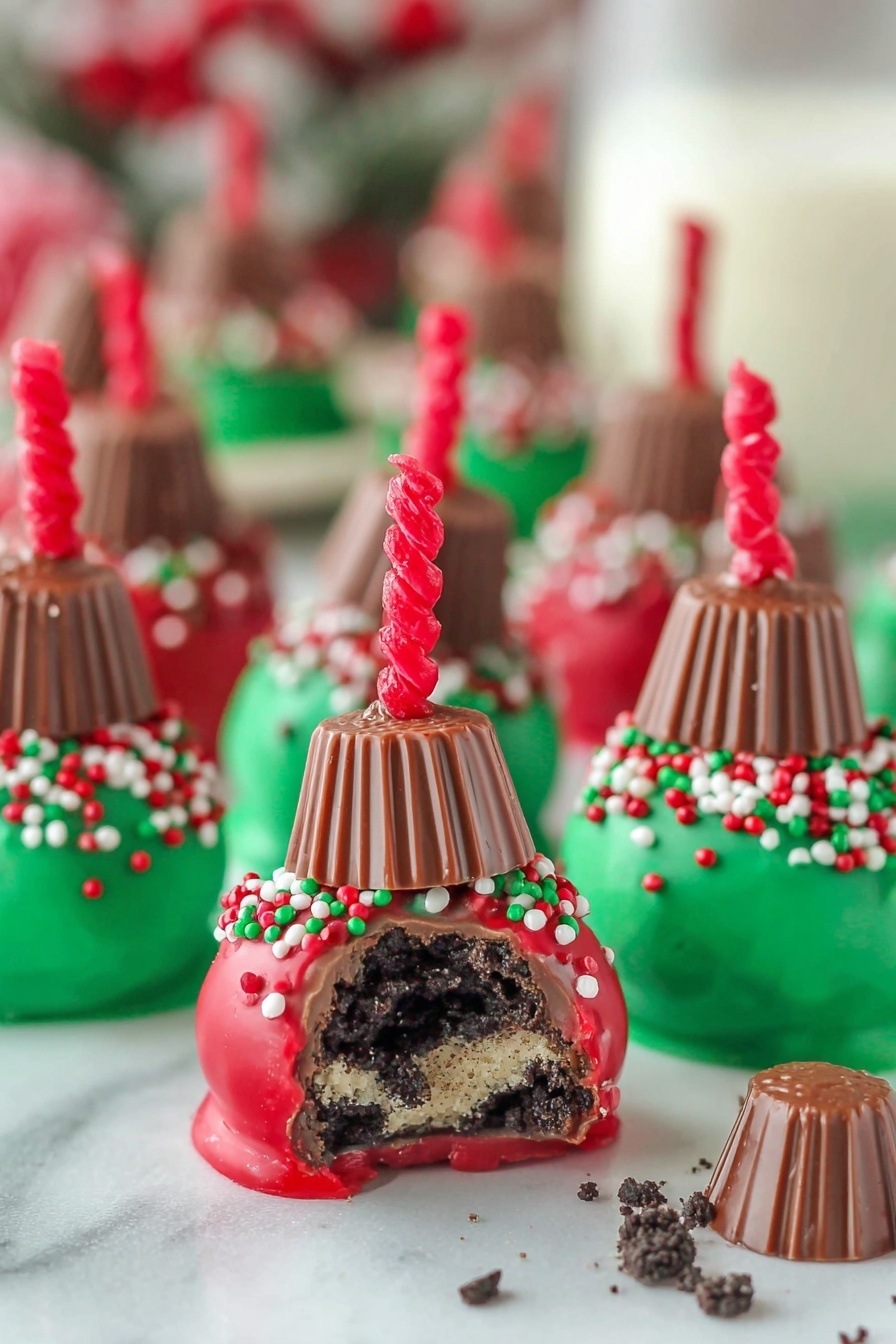 Oreo Truffles Christmas Ornaments Recipe - Recipe Step