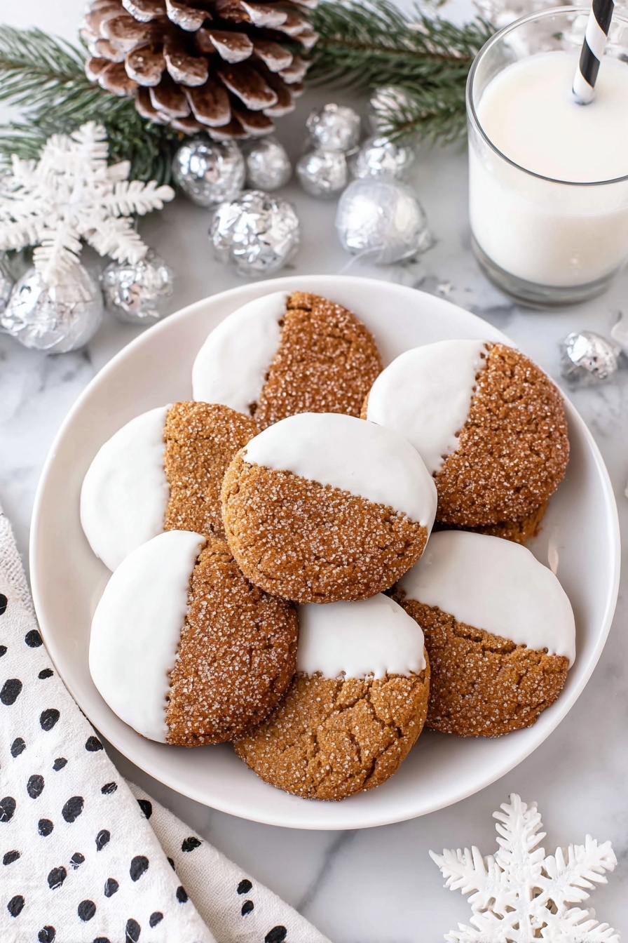 Ginger Cookies with White Chocolate Dip Recipe - Recipe Step